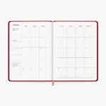 agenda Planifesting 2027 vista mensual de Enero 2027 con intención del mes, prioridades y check-in mensual