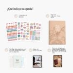planilla de stickers OREM y libro Todo inicia: todo lo que incluye la agenda Planifesting 2027