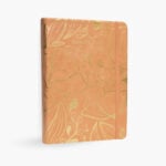 Agenda de piel sintética color camel