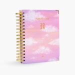 Agenda de pasta dura con diseño atardecer