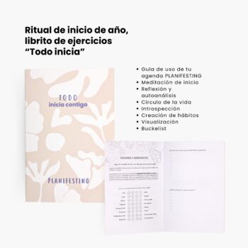 Libro "Todo inicia" de ejercicios con reflexiones
