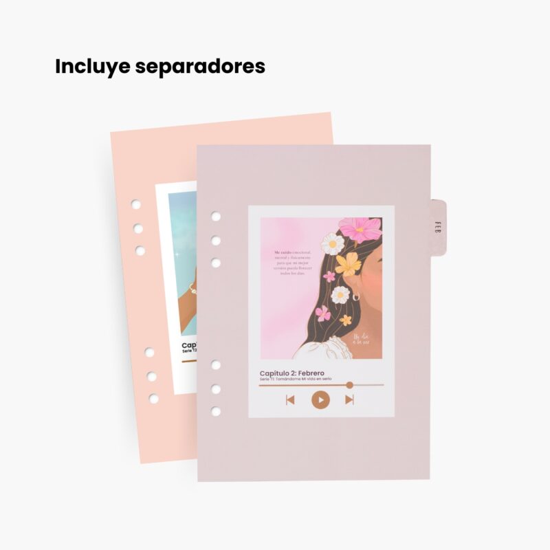 Separadores de agenda carpeta planifesting 2025