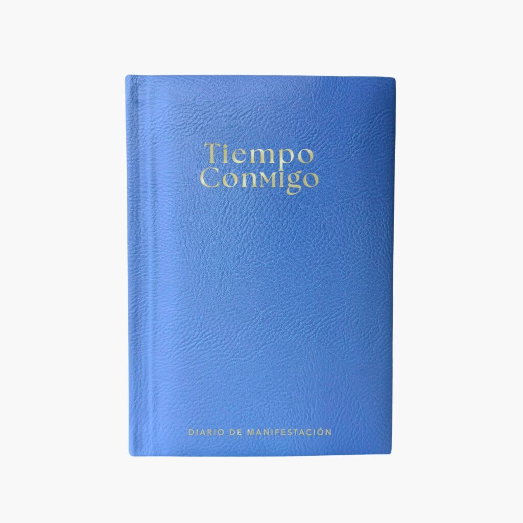 Diario de gratitud y manifestación color azul que te inspirará todos los días a escribirte.