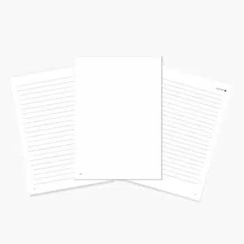 Hojas de notas para agenda carpeta