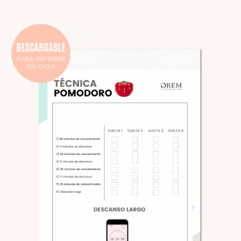 Checklist pomodoro