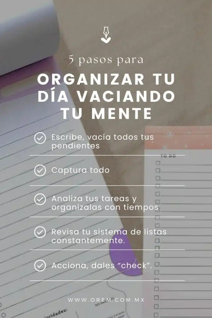 Tips para vaciar tu mente
