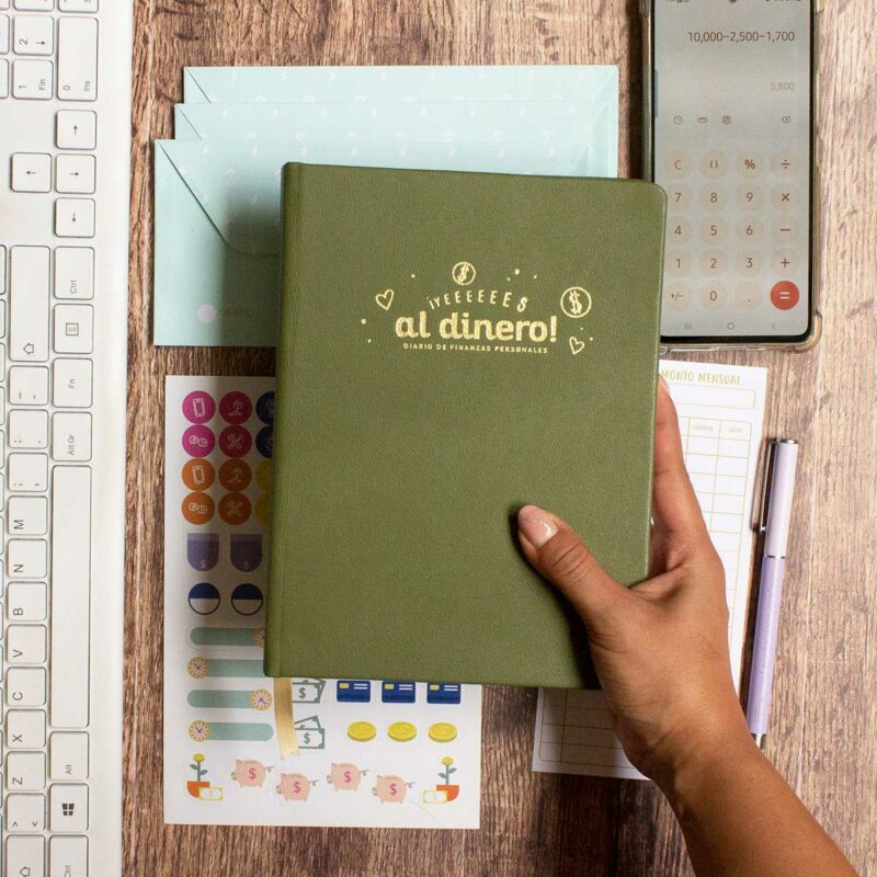 Diario de finanzas, color verde