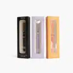 Plumas para mujer de colores: negro, morado y naranja