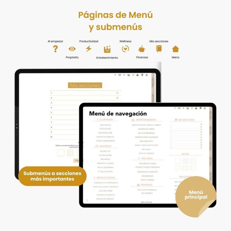 Agenda Planifesting sin fechas digital