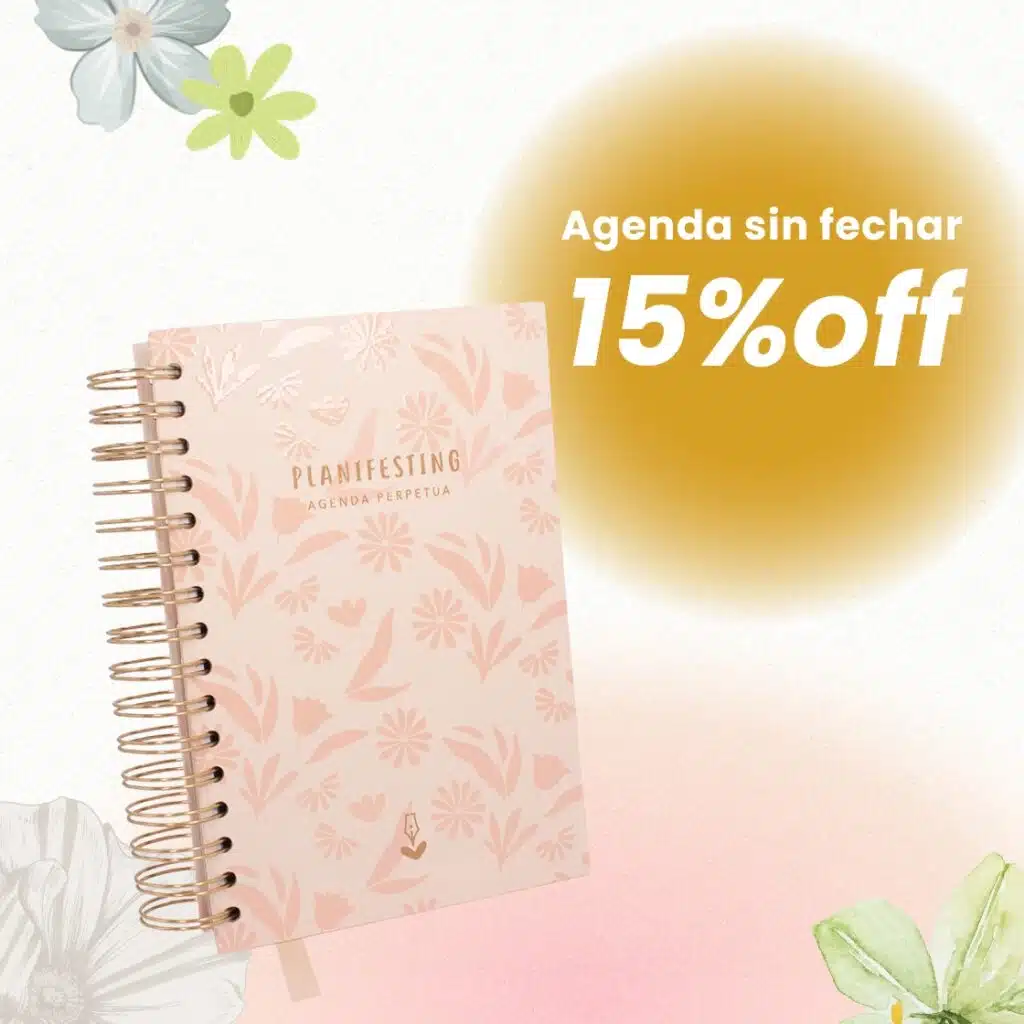 Agenda sin fechas, uno de los regalos más bonitos y útiles que puedes dar