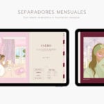 agenda digital Planifesting 2027 separadores mensuales con ilustración y menú interactivo, ejemplo de Enero