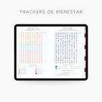 agenda digital Planifesting 2027 trackers de bienestar Cómo me sentí y Cómo dormí con paleta emocional anual