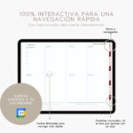 agenda digital Planifesting 2027 interactiva con hipervínculos, pestañas mensuales y vista semanal de febrero