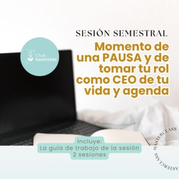 Momento de una PAUSA y de tomar tu rol como CEO de tu vida y agenda. | Sesión trimestral