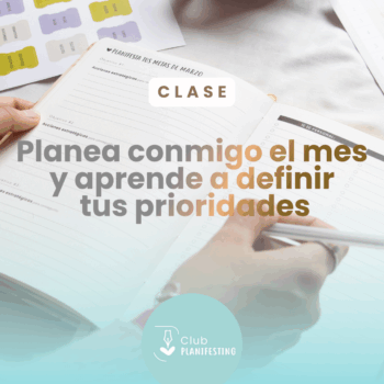 Aprende a organizar tu mes conmigo| Club Planifesting