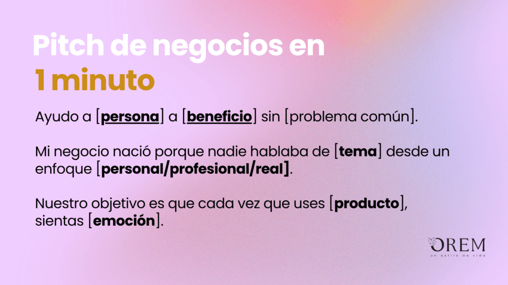 ejemplos de elevator pitch