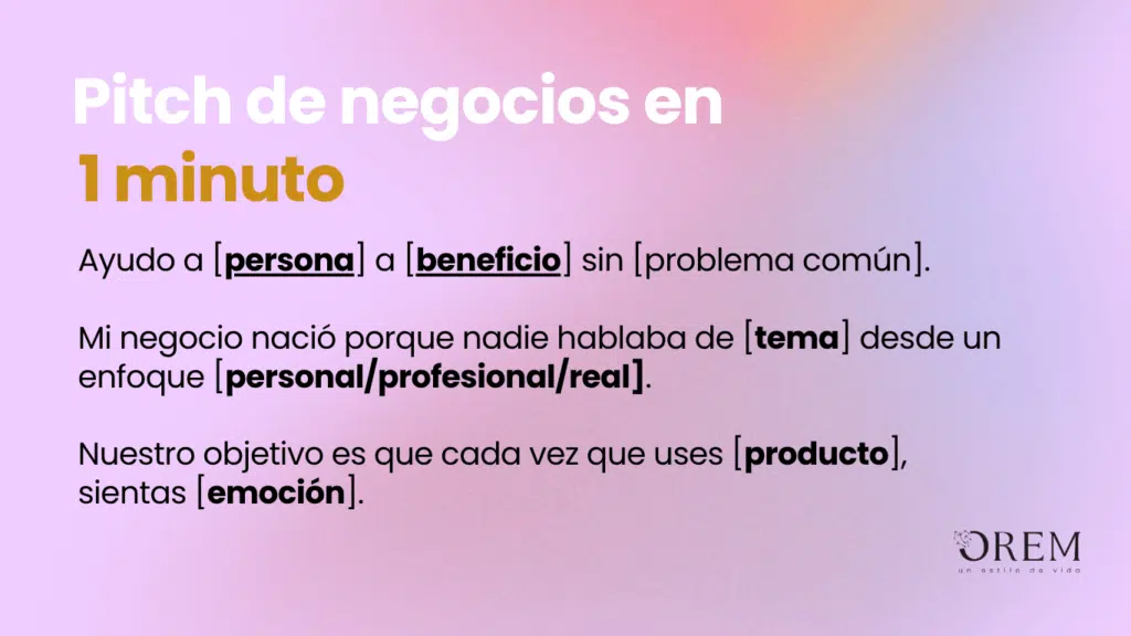 ejemplos de elevator pitch