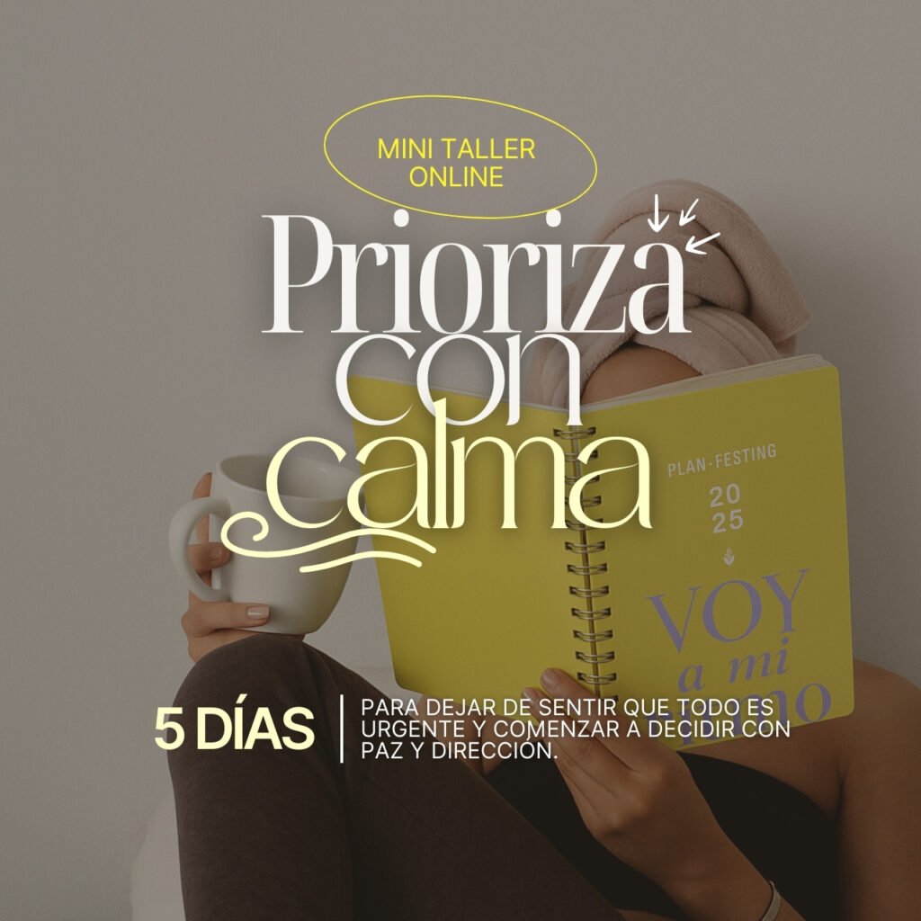 Taller prioriza con calma