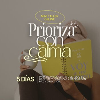 Taller prioriza con calma