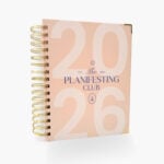 Agenda espiral rosa con morado 2026 portada CEO CLUB