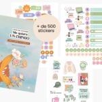 Libro de stickers “Me quiero un chingo” con más de 500 stickers y 22 planillas para organización, frases motivadoras y decoración de agendas 2026.
