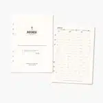 Juego completo de repuestos agenda carpeta Planifesting 2026, diseñado para mantener la organización anual, mensual y semanal.