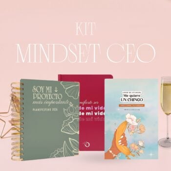 Kit Mindset CEO | Agenda espiral + Libreta + Libro stickers