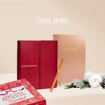 Kit Girl Boss | Agenda carpeta+ Diario de finanzas + Pluma