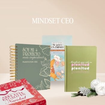 Kit Mindset CEO | Agenda espiral + Libreta + Libro stickers