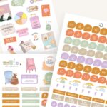 3 planillas de stickers