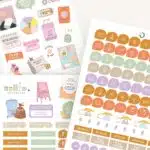 3 planillas de stickers