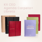 Kit CEO 2026 con agenda carpeta 2026 del color de tu preferencia y libreta de notas del color de tu preferencia