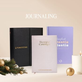 Kit Journaling | Agenda carpeta + Diario de gratitud + Libreta