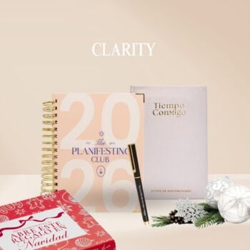 Kit Clarity | Agenda espiral + Diario de gratitud + Pluma