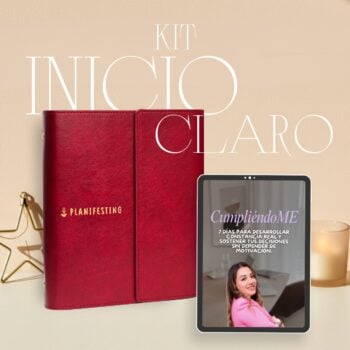 Kit Inicio claro | Agenda carpeta + Programa CumpliéndoME
