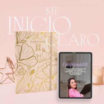 Kit Inicio claro | Agenda de piel + Programa CumpliéndoME