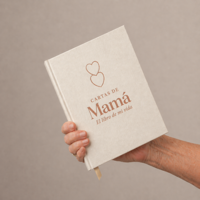 Cartas de Mamá diario para mamá sostenido en mano tamaño real regalo especial para mamá