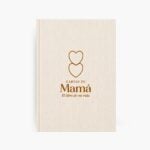 Cartas de Mamá diario guiado para mamá sostenido en mano entre flores regalo especial para mamá