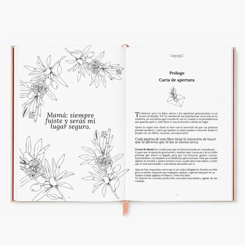 Prólogo de Cartas de Mamá carta de apertura sobre legado recuerdos y amor de mamá
