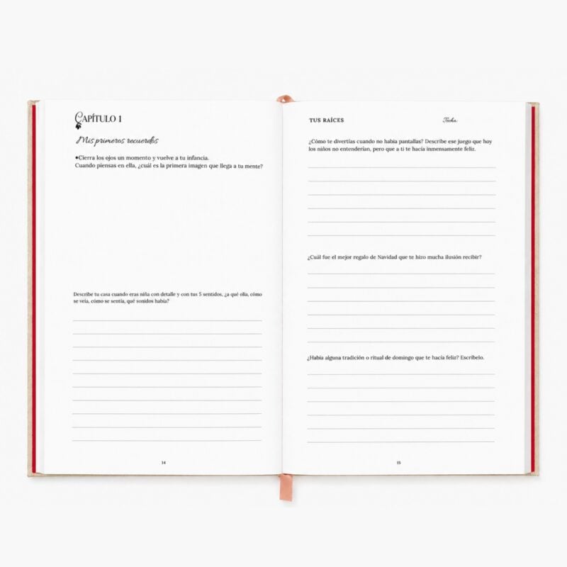 Capítulo mis primeros recuerdos en Cartas de Mamá diario con preguntas sobre infancia y raíces