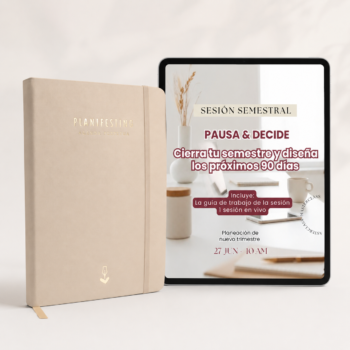 bundle agenda sin fechas libro + curso pausa y decide