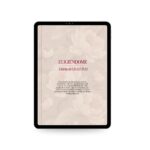 Diario de gratitud ELIGIÉNDOME digital de 90 días mostrado en una tablet
