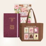 Agenda Planifesting 2027 pasta vino "Diseño mi vida soñada" con libro de stickers y tote lotería de mi vida