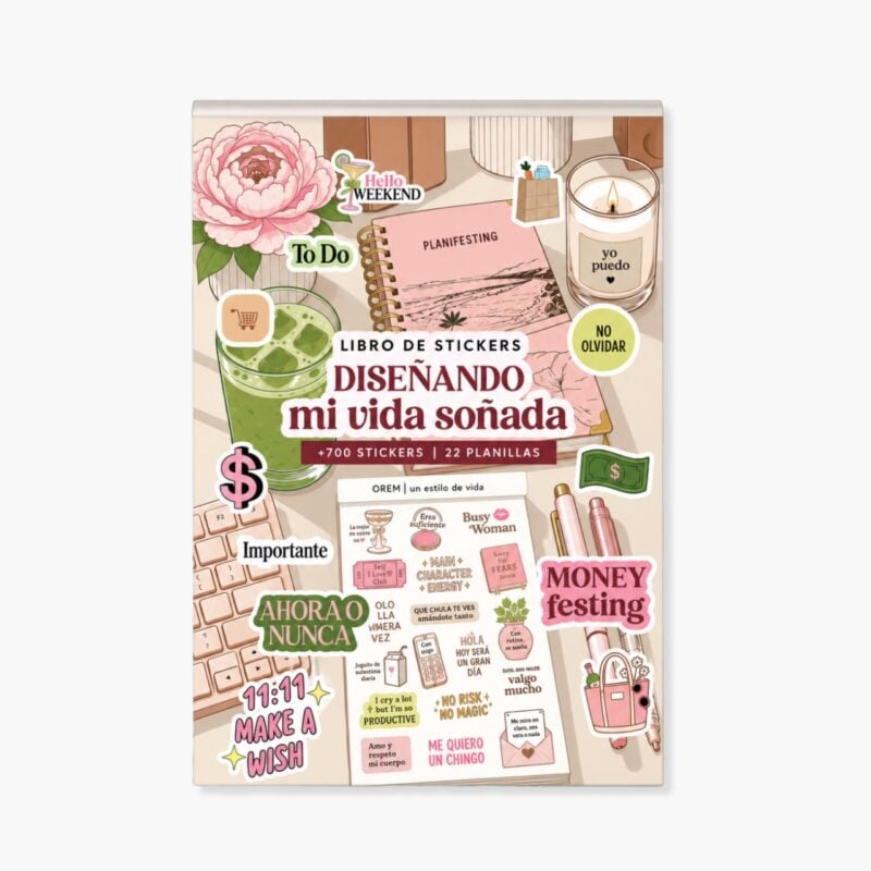 librostickers-web26 Libro de stickers "Diseñando mi vida soñada" de OREM con más de 700 stickers y 22 planillas